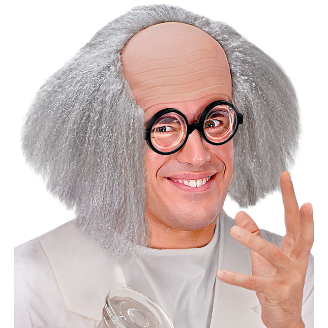Peruka na Halloween Profesor Łysy