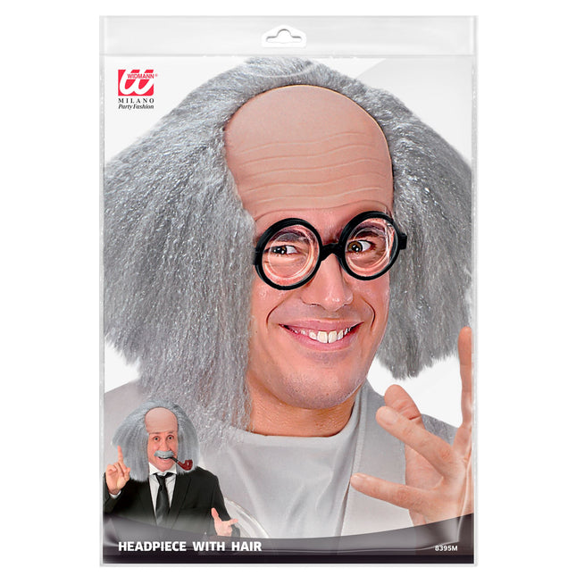 Peruka na Halloween Profesor Łysy