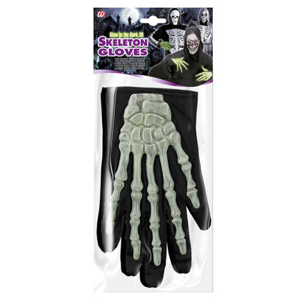 Rękawiczki na Halloween Skeleton Glow In The Dark Short