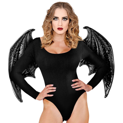 Skrzydła na Halloween Czarny Nietoperz