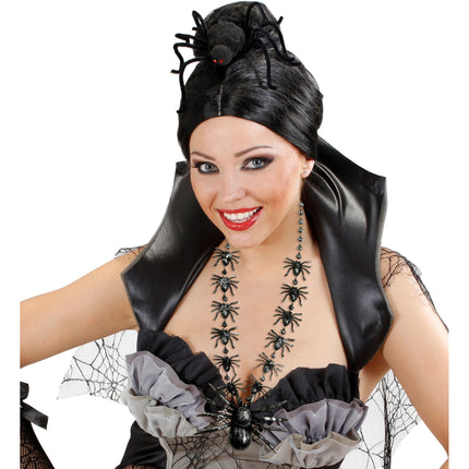 Naszyjnik na Halloween Pająki 40 cm