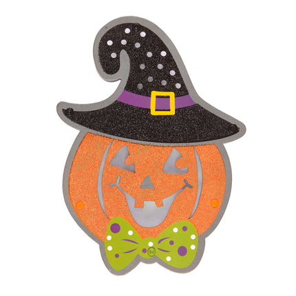 Halloweenowa dekoracja ścienna Dynia ze światłem