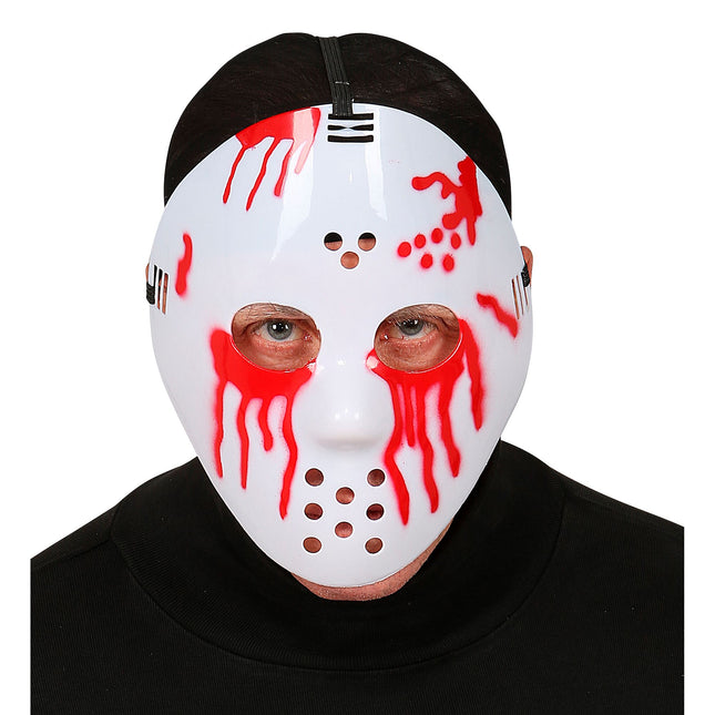 Halloweenowa maska hokejowa