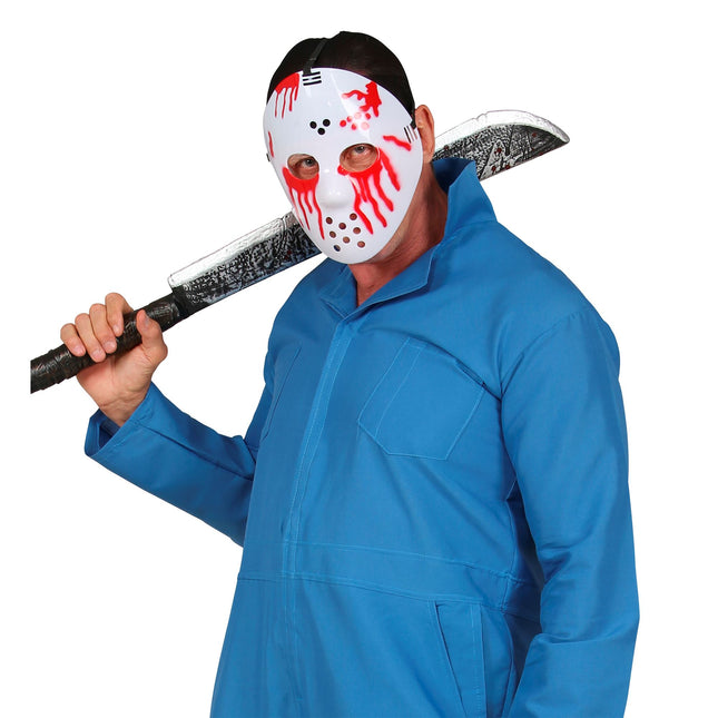 Halloweenowa maska hokejowa