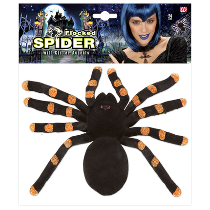 Halloweenowy sztuczny pająk 24cm 2szt