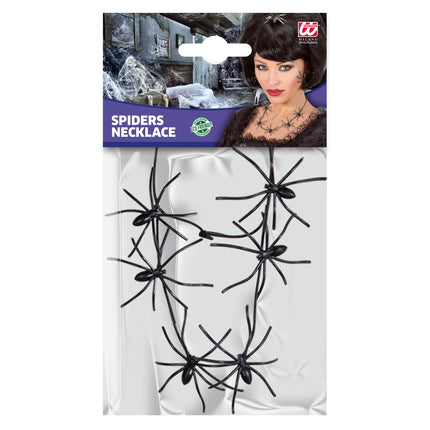 Naszyjnik na Halloween Pająki 60 cm