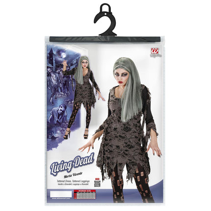 Kostium na Halloween damski Zombie 2-częściowy
