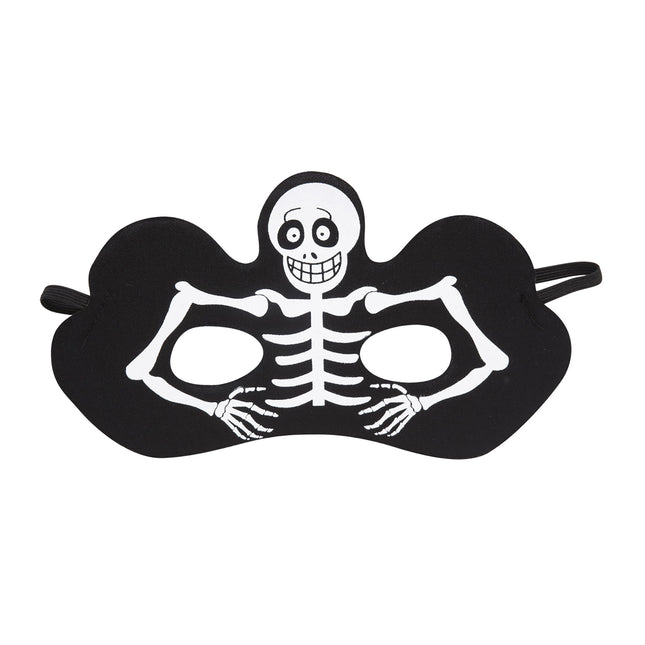 Halloweenowa maska na oczy Szkielet