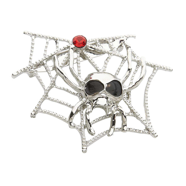 Pajęcza broszka na Halloween