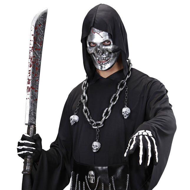 Halloweenowa sztuczna maczeta 75 cm