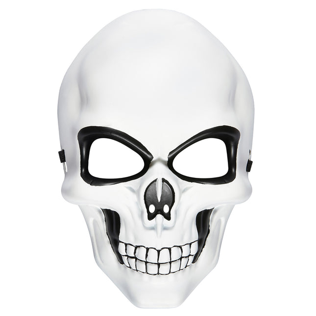 Maska na Halloween Biała Czarna Czaszka