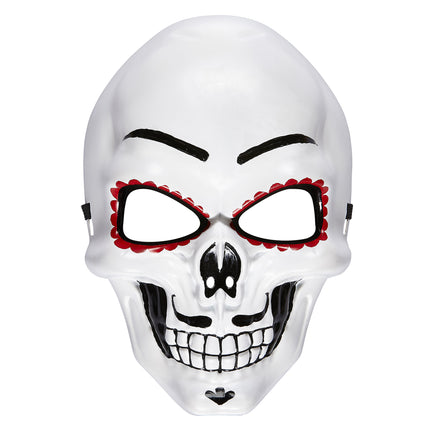 Maska Dia De Los Muertos biała