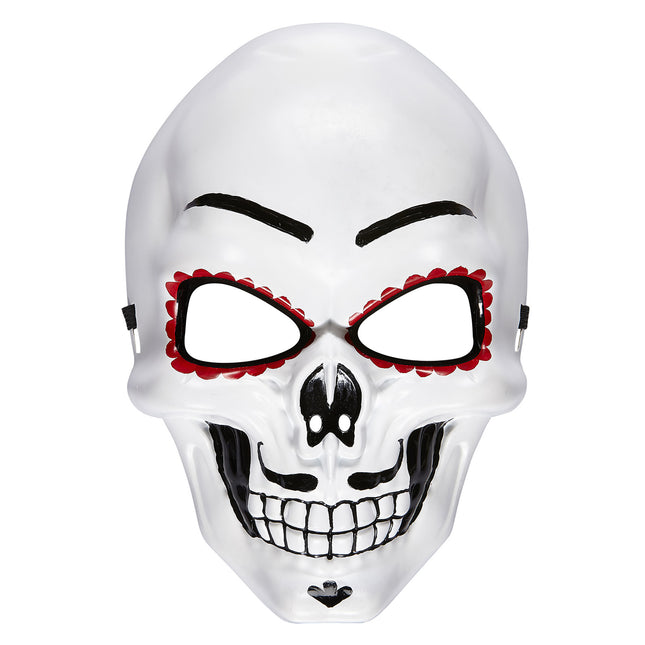 Maska Dia De Los Muertos biała