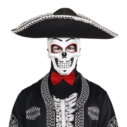 Maska Dia De Los Muertos biała
