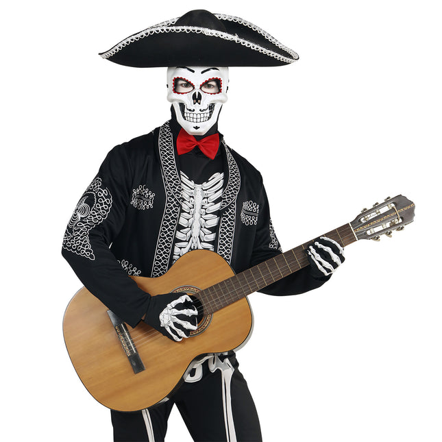 Maska Dia De Los Muertos biała