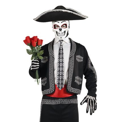 Maska Dia De Los Muertos biała