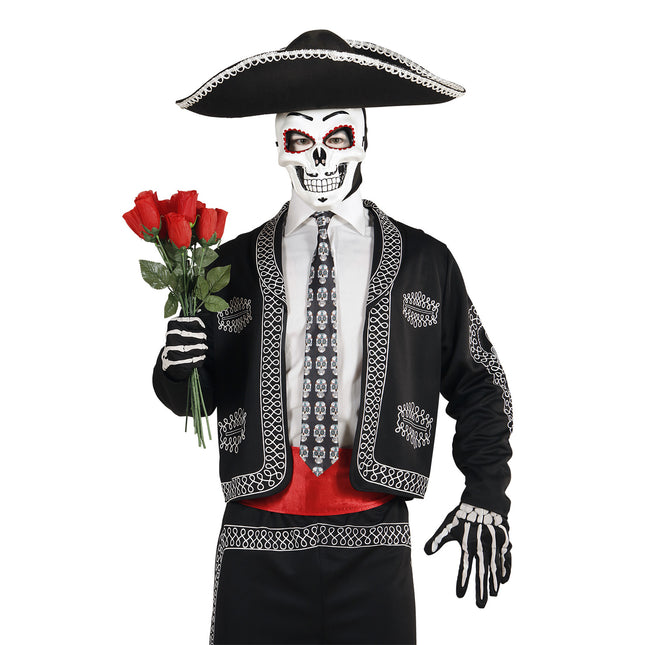 Maska Dia De Los Muertos biała