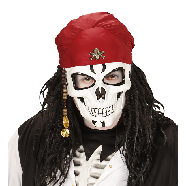 Maska na Halloween Piracka Czaszka 3 szt