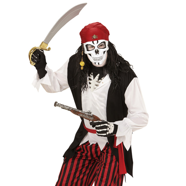 Maska na Halloween Piracka Czaszka 3 szt