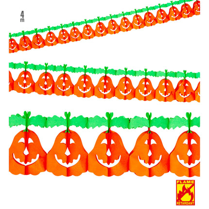 Halloweenowa girlanda z dyń 4m
