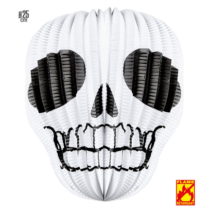 Okrągła lampionowa czaszka na Halloween