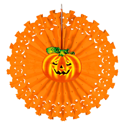 Pomarańczowa dynia dla fanów Halloween 50 cm