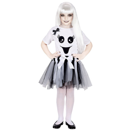 Sukienka na Halloween dla dziewczynki Szkielet