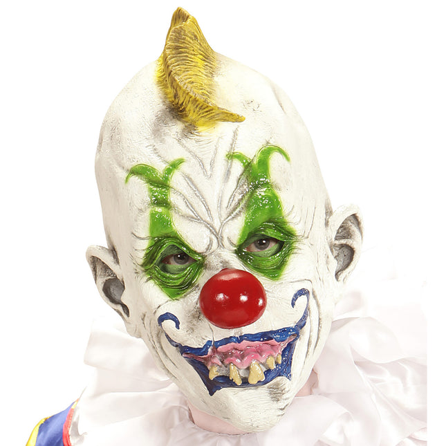 Maska na Halloween Kolorowy Szalony Klaun