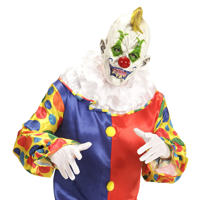 Maska na Halloween Kolorowy Szalony Klaun