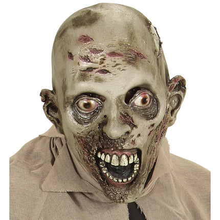 Maska na Halloween Zielony Zombie