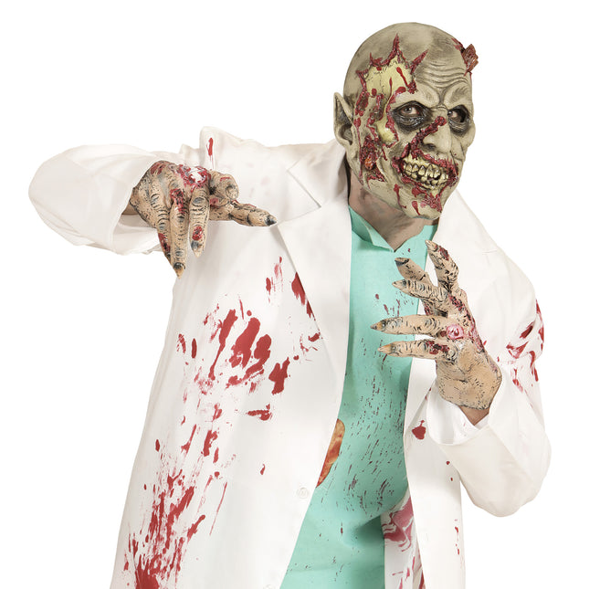 Maska na Halloween Laboratorium Zombie