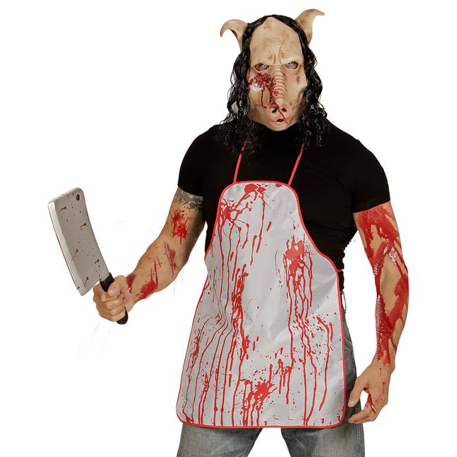 Maska na Halloween Beżowa Świnia