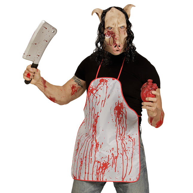 Maska na Halloween Beżowa Świnia
