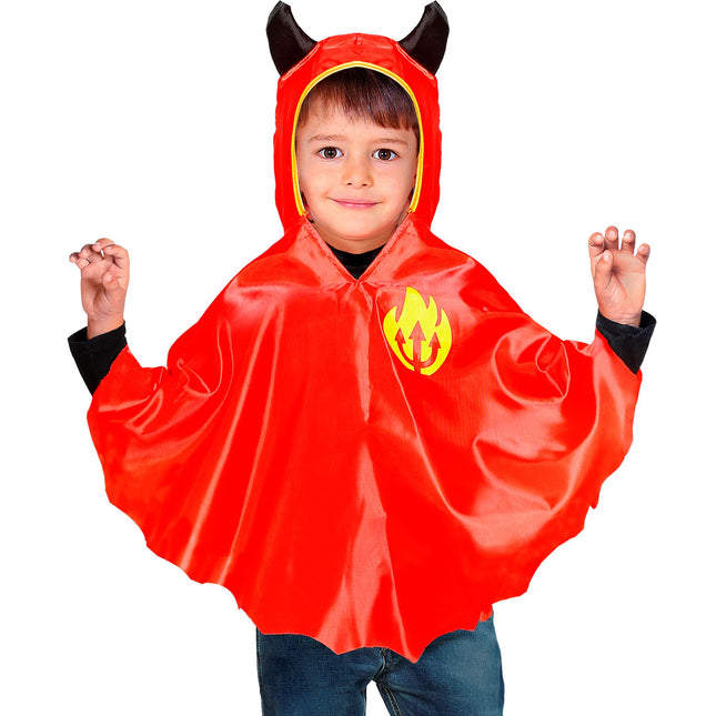 Ponczo dziecięce diabeł na Halloween
