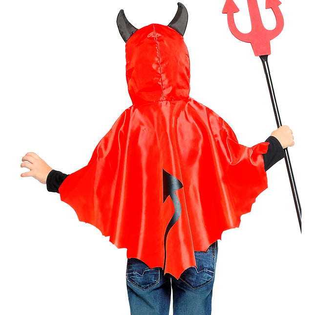 Ponczo dziecięce diabeł na Halloween