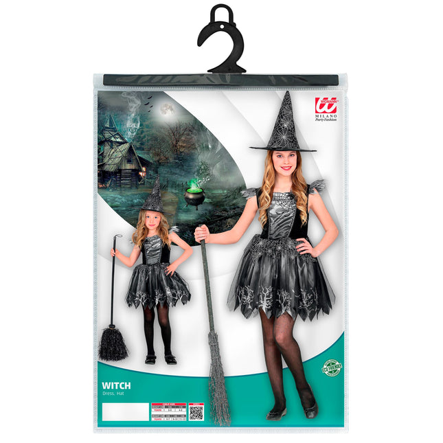 Kostium czarownicy Black Silver Girl