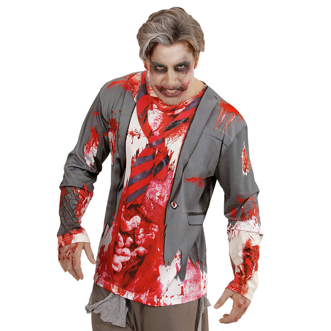 T-SHIRT Z DŁUGIM RĘKAWEM ZOMBIE MAN