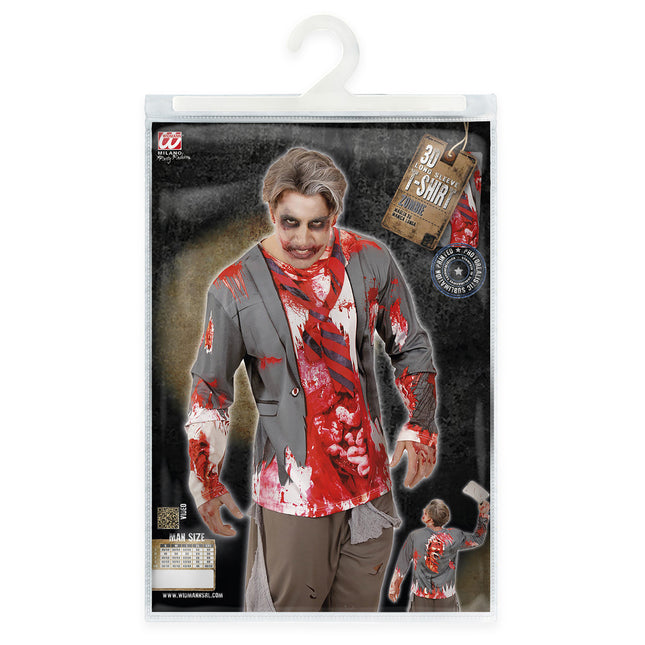 T-SHIRT Z DŁUGIM RĘKAWEM ZOMBIE MAN