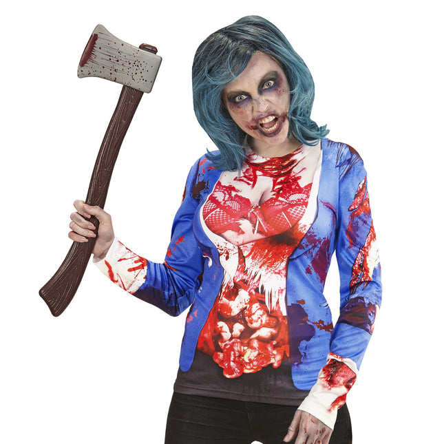 T-SHIRT Z DŁUGIM RĘKAWEM ZOMBIE WOMAN L/XL