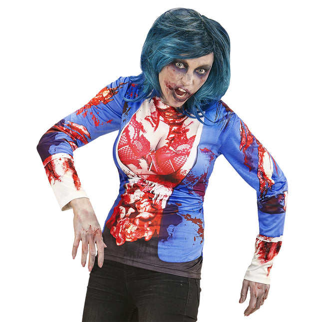 T-SHIRT Z DŁUGIM RĘKAWEM ZOMBIE WOMAN L/XL