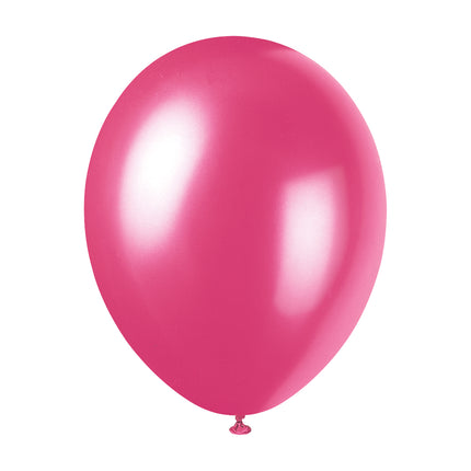 Balony fuksja lateksowe błyszczące 30cm 10szt