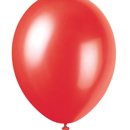 Balony czerwone błyszczące 30cm 10szt