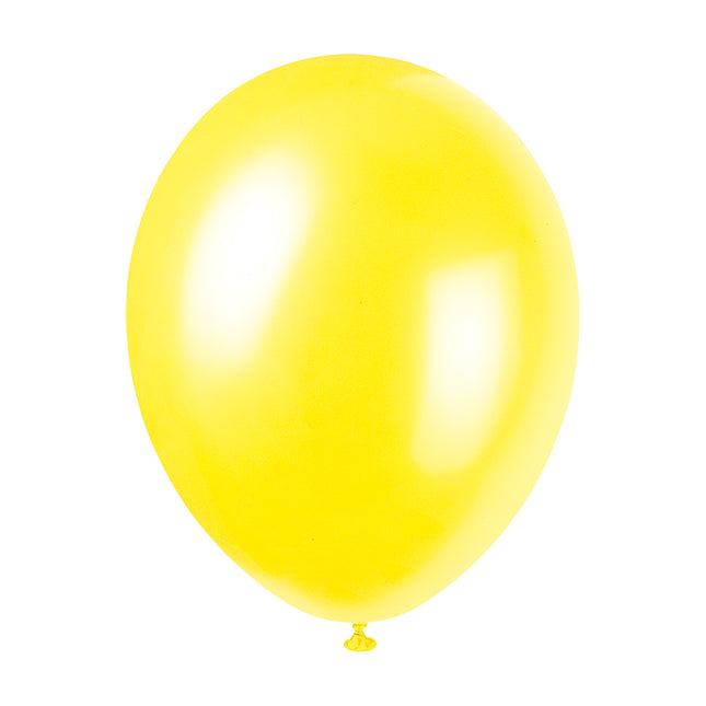 12" Perłowe balony Premium, 8 sztuk - Cajun Yellow