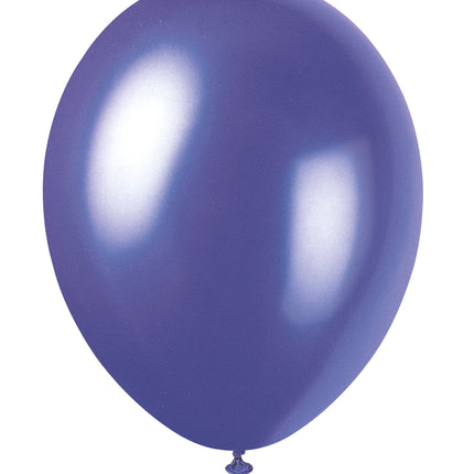 Fioletowe balony błyszczące 30cm 10szt