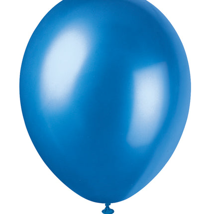 12" Perłowe balony premium, 8 sztuk - Cosmic Blue