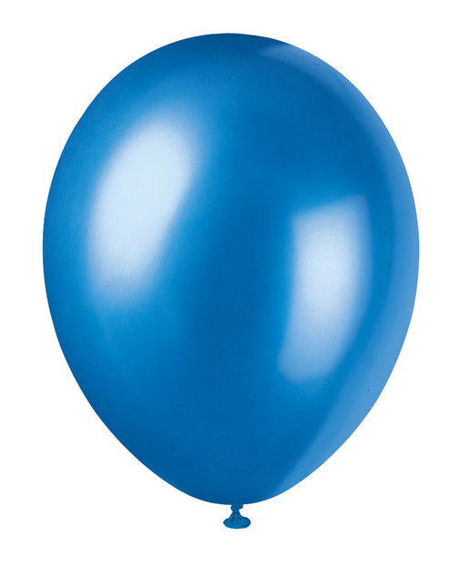 12" Perłowe balony premium, 8 sztuk - Cosmic Blue