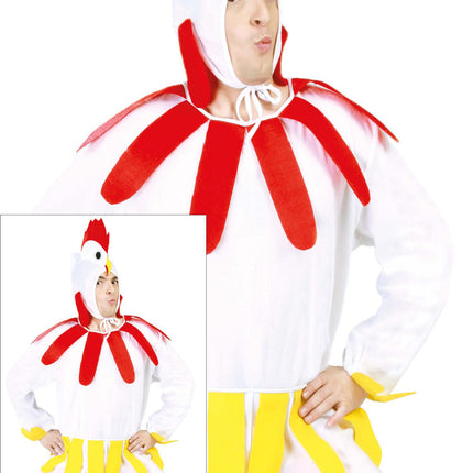 Kombinezon z kurczaka biały