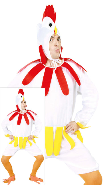 Kombinezon z kurczaka biały