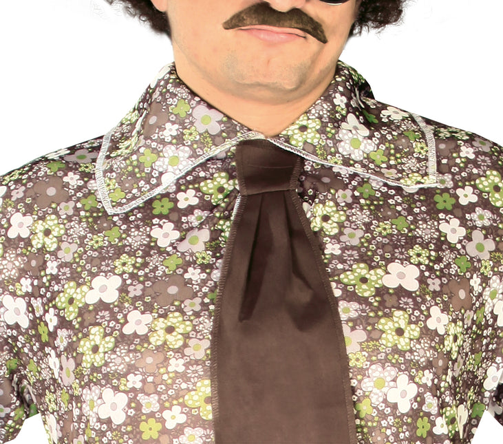 Kostium Disco 70S brązowy męski
