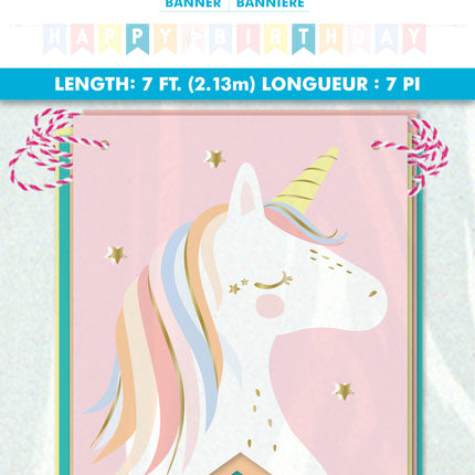 Jednorożec Happy Birthday Letterslinger 2,13 m